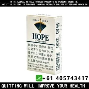 Hope Cigarettes Super Lights 6mg 10 Pack Price In Australia