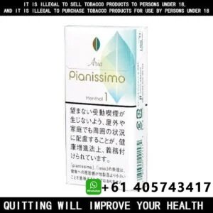 Pianissimo Aria Menthol Cigarettes 10 Pack Price In Australia
